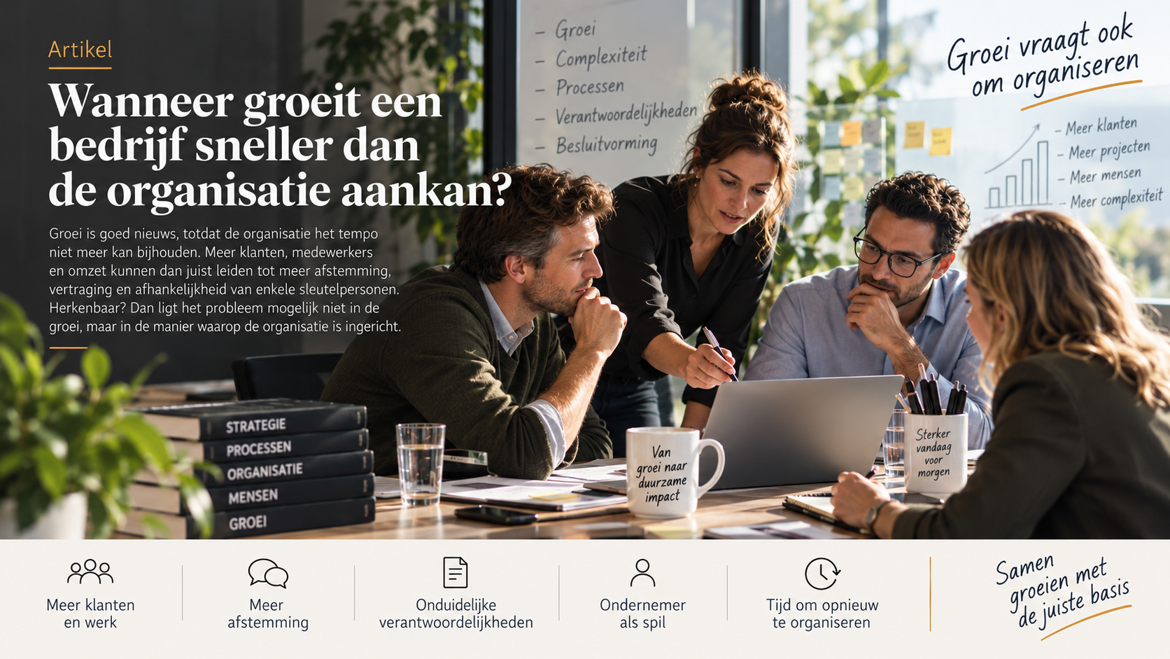 Wanneer groeit een bedrijf sneller dan de organisatie aankan?