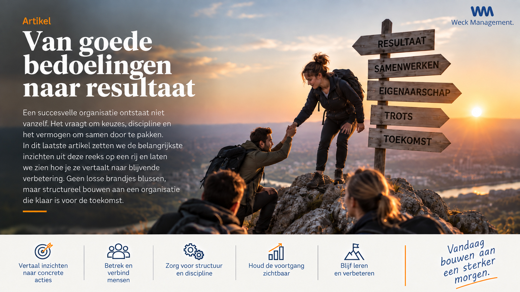 Het MT dat iedere week dezelfde operationele problemen besprak